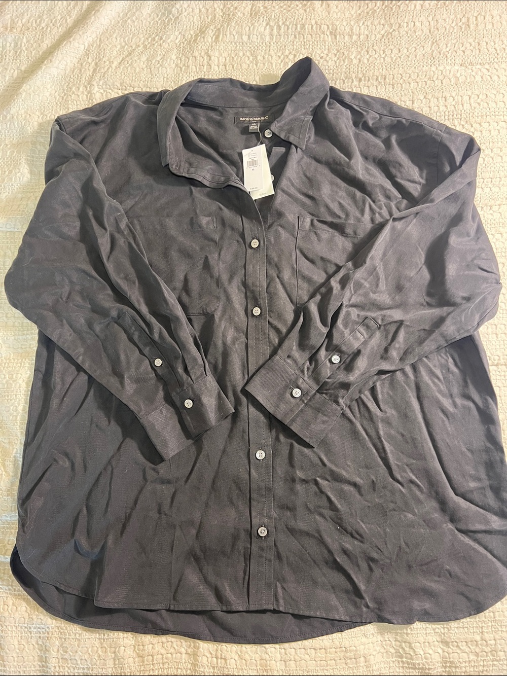 Banana republic utility shirt Button-Down in black size XL